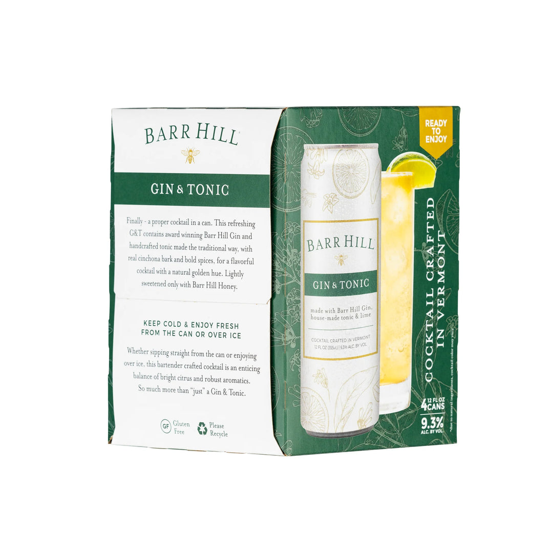 Barr Hill Gin and Tonic (4 Pack)