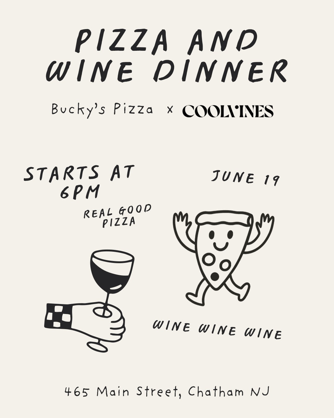Bucky's x CoolVines: Wine Dinner 6.19.25