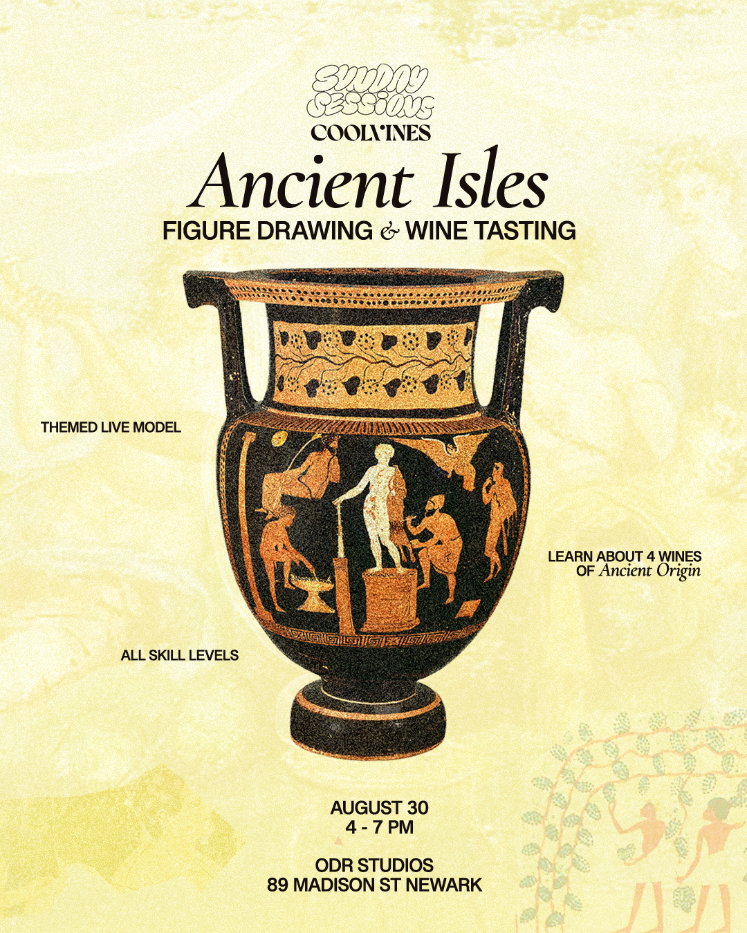 Sunday Sessions x CoolVines Figure Drawing &amp; Wine Tasting