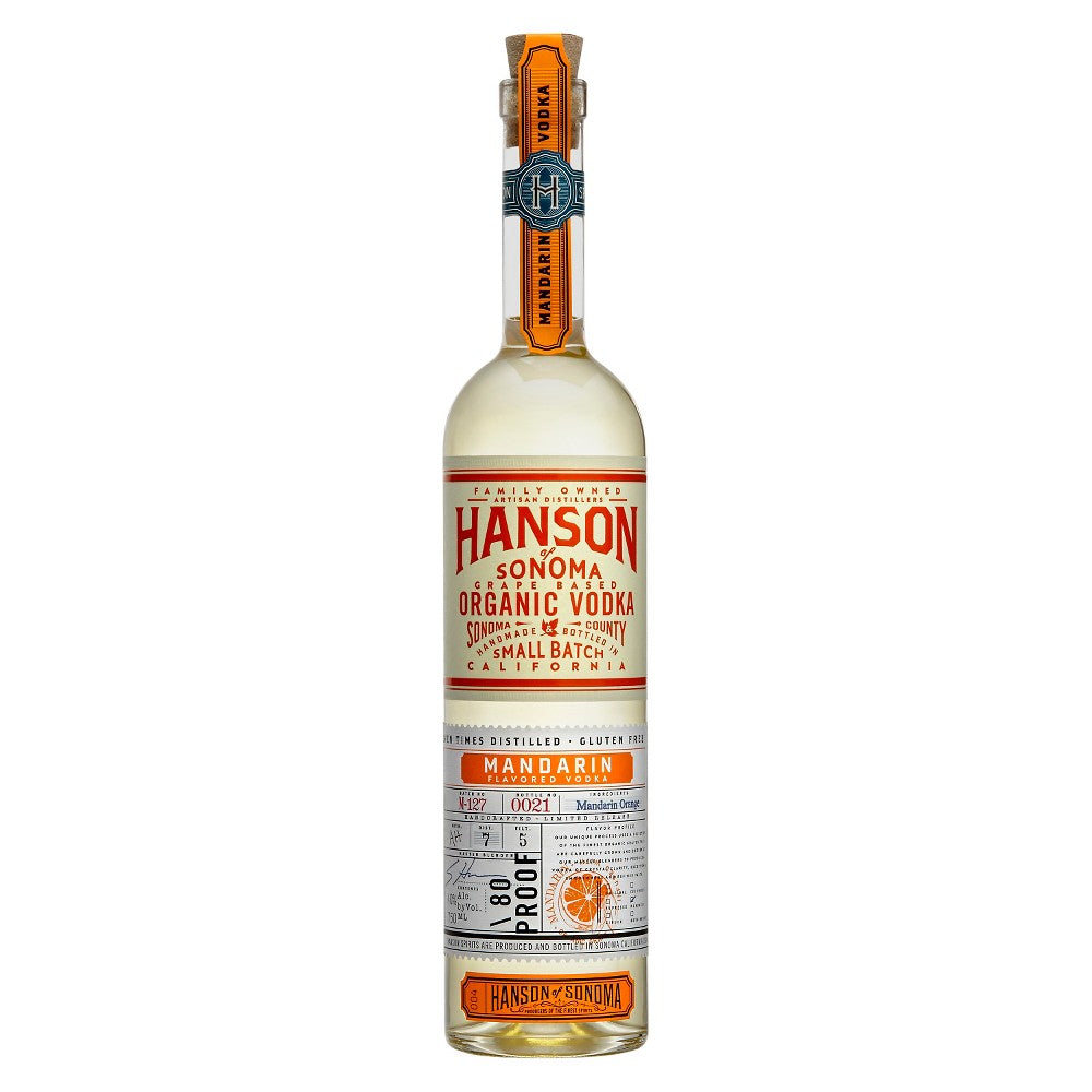 Hanson's Organic Mandarin Vodka 750ml