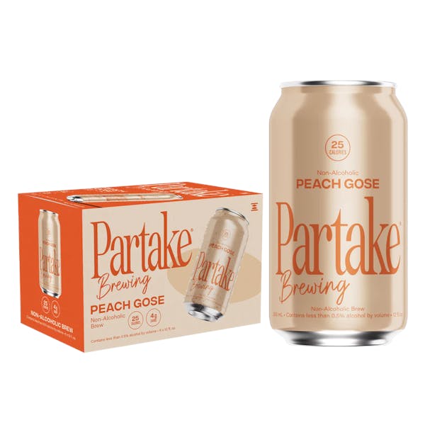 Partake Brewing Peach Gose NA 6-Pack
